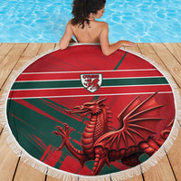 Wales Football Red Dragon Beach Blanket Welsh National Team Spirit