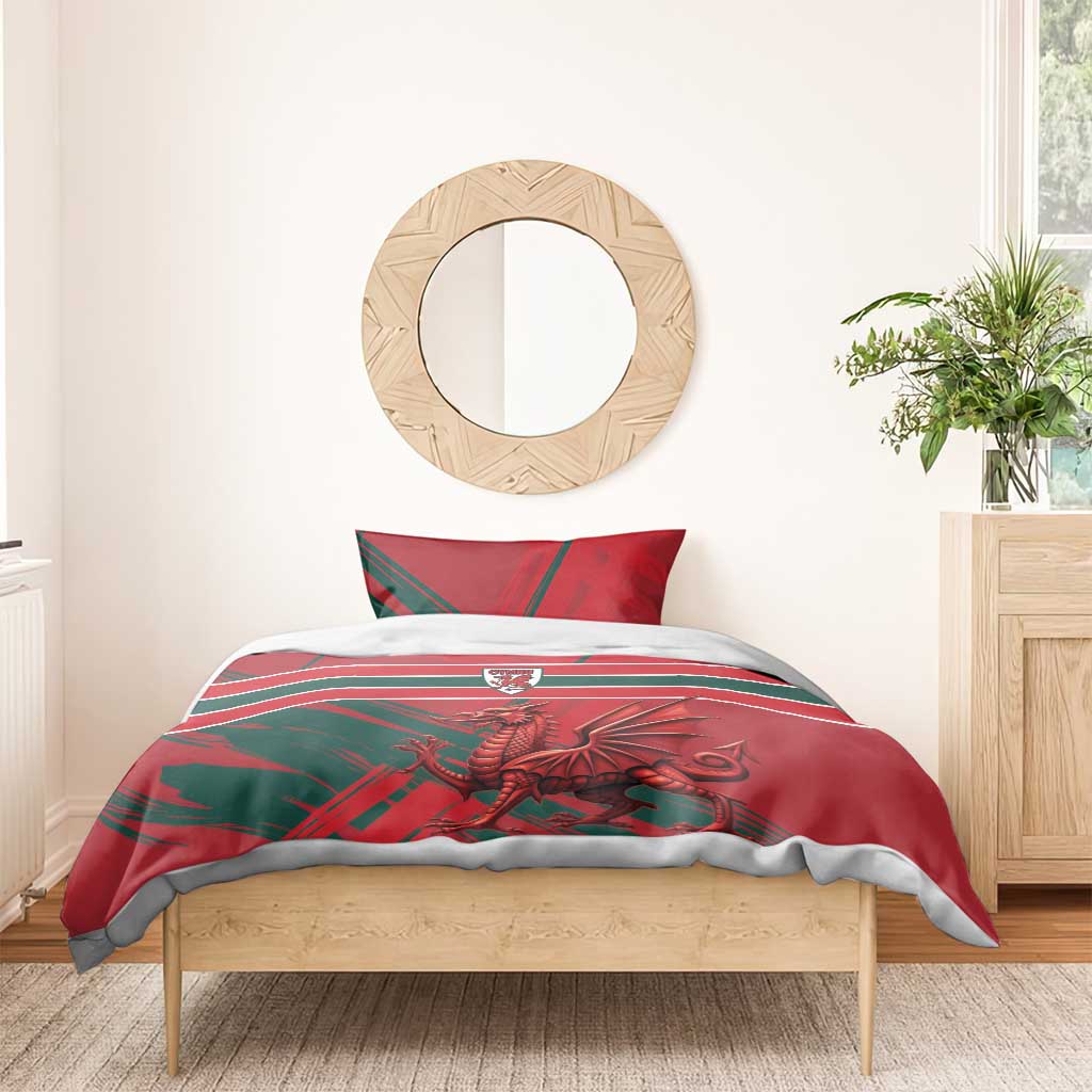 Wales Football Red Dragon Bedding Set Welsh National Team Spirit