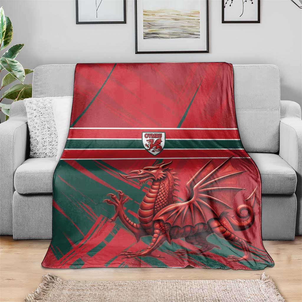 Wales Football Red Dragon Blanket Welsh National Team Spirit