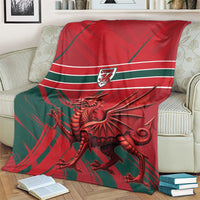 Wales Football Red Dragon Blanket Welsh National Team Spirit