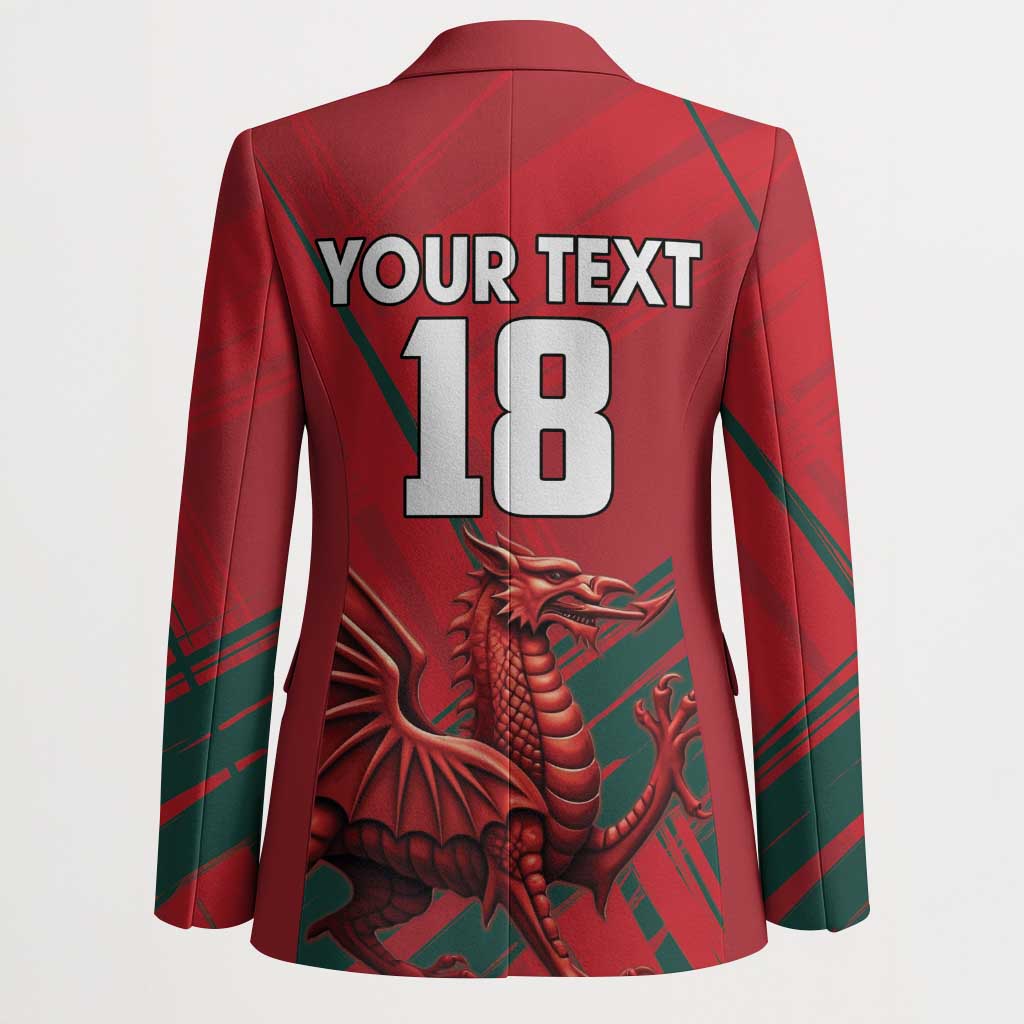 Wales Football Red Dragon Custom Blazer Welsh National Team Spirit