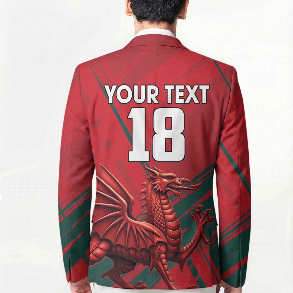 Wales Football Red Dragon Custom Blazer Welsh National Team Spirit