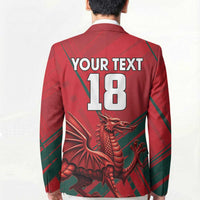 Wales Football Red Dragon Custom Blazer Welsh National Team Spirit