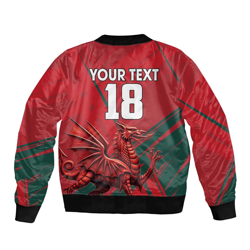 Wales Football Red Dragon Custom Bomber Jacket Welsh National Team Spirit