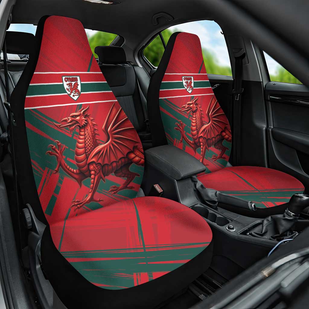 Wales Football Red Dragon Car Seat Cover Welsh National Team Spirit
