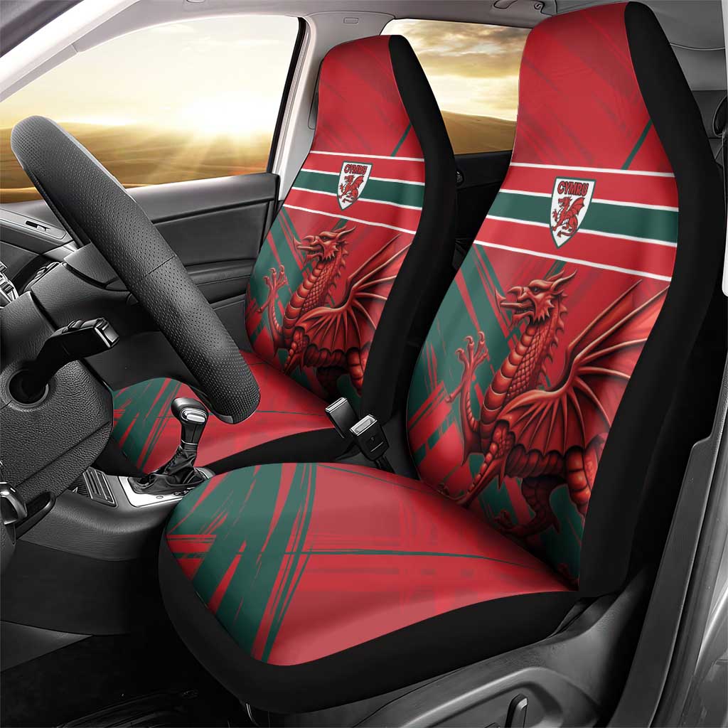 Wales Football Red Dragon Car Seat Cover Welsh National Team Spirit