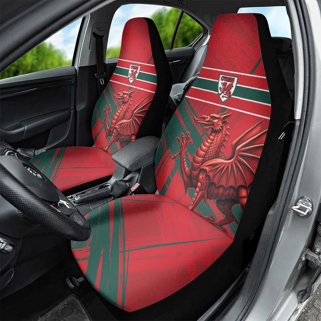 Wales Football Red Dragon Car Seat Cover Welsh National Team Spirit