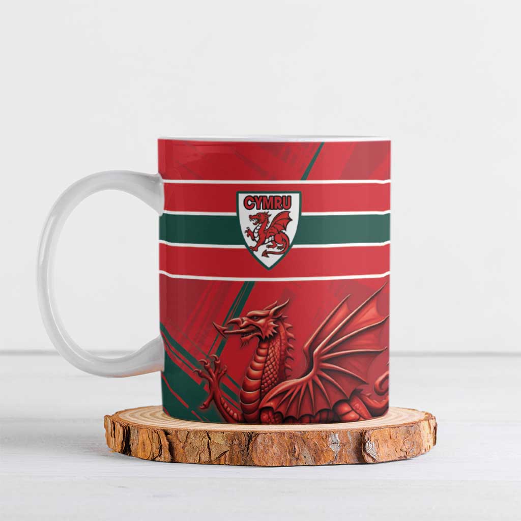 Wales Football Red Dragon Custom Ceramic Mug Welsh National Team Spirit