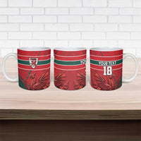 Wales Football Red Dragon Custom Ceramic Mug Welsh National Team Spirit