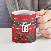 Wales Football Red Dragon Custom Ceramic Mug Welsh National Team Spirit