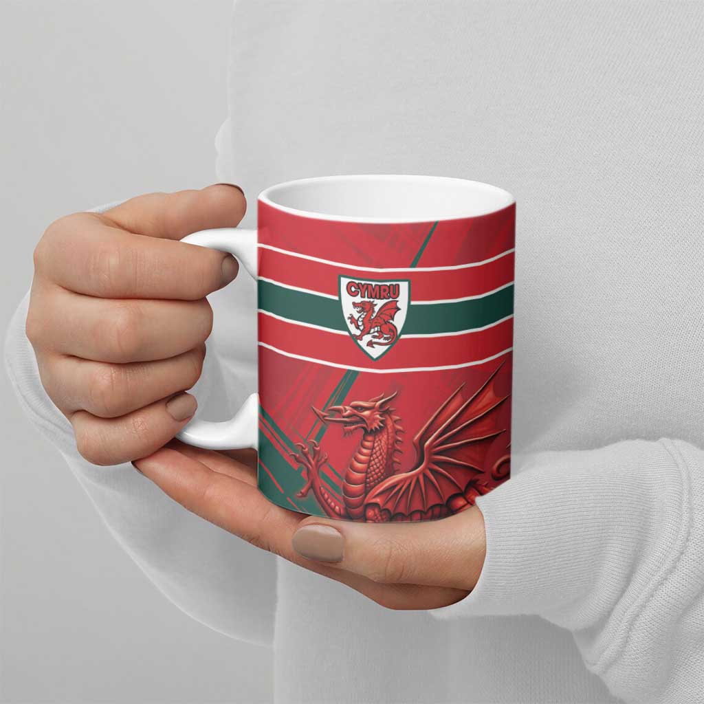 Wales Football Red Dragon Custom Ceramic Mug Welsh National Team Spirit