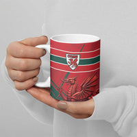 Wales Football Red Dragon Custom Ceramic Mug Welsh National Team Spirit