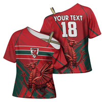 Wales Football Red Dragon Custom Cross Shoulder Shirt Welsh National Team Spirit