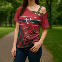 Wales Football Red Dragon Custom Cross Shoulder Shirt Welsh National Team Spirit
