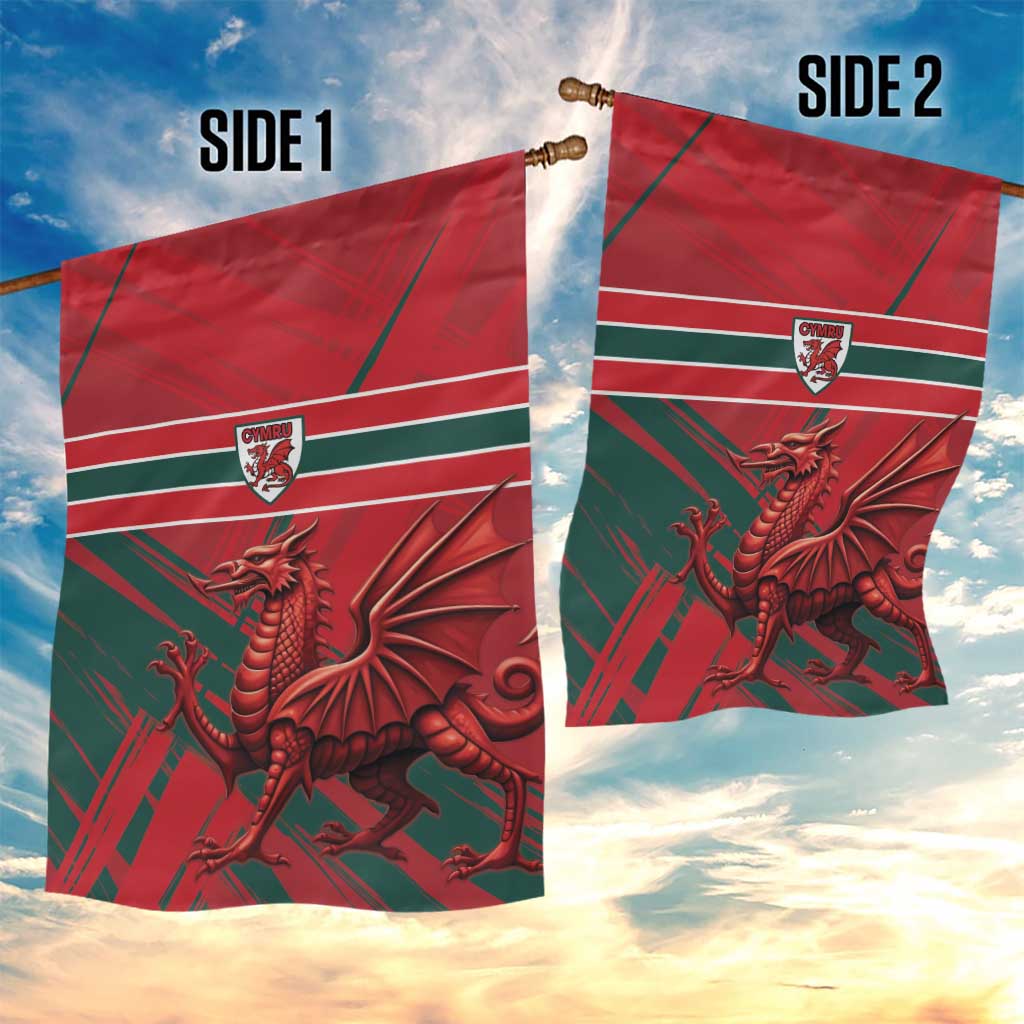 Wales Football Red Dragon Garden Flag Welsh National Team Spirit