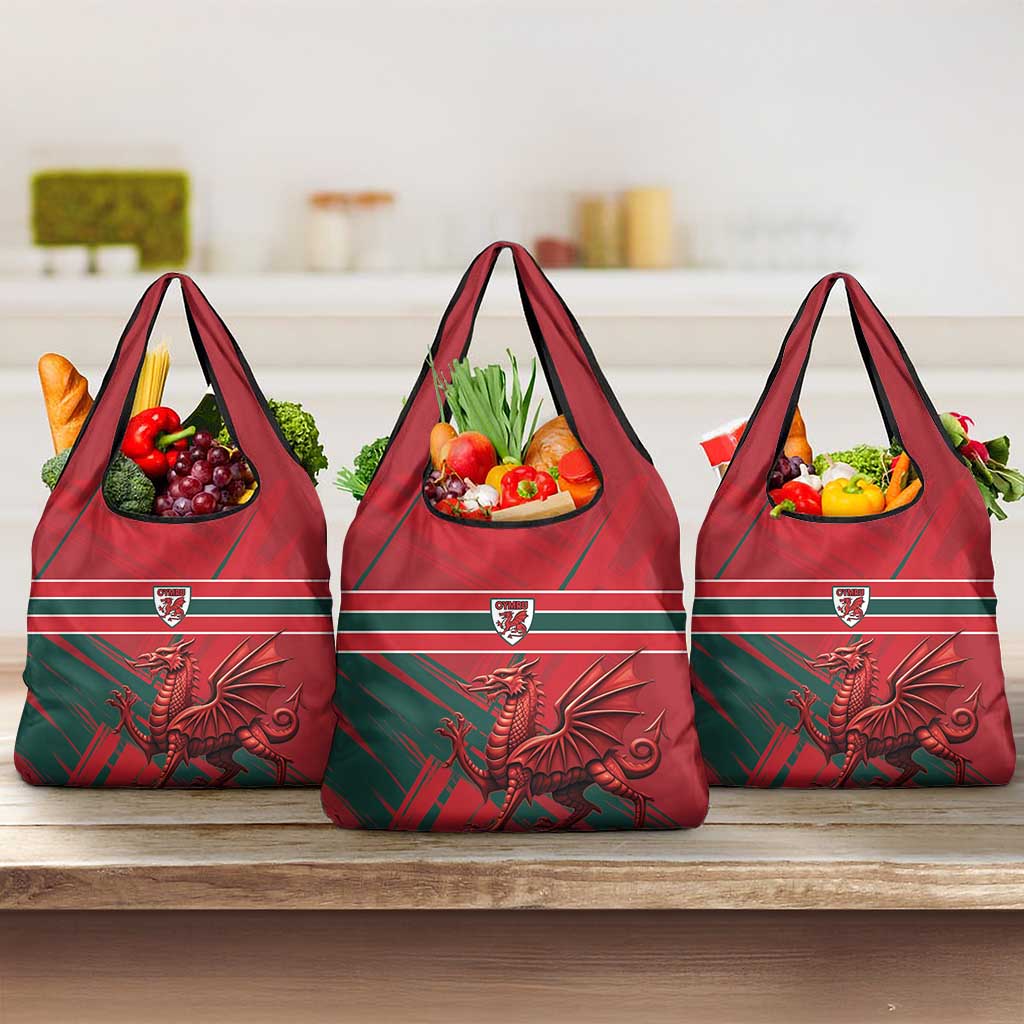 Wales Football Red Dragon Grocery Bag Welsh National Team Spirit