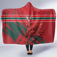 Wales Football Red Dragon Hooded Blanket Welsh National Team Spirit