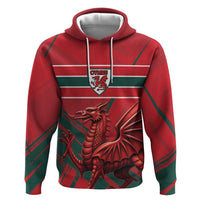 Wales Football Red Dragon Custom Hoodie Welsh National Team Spirit