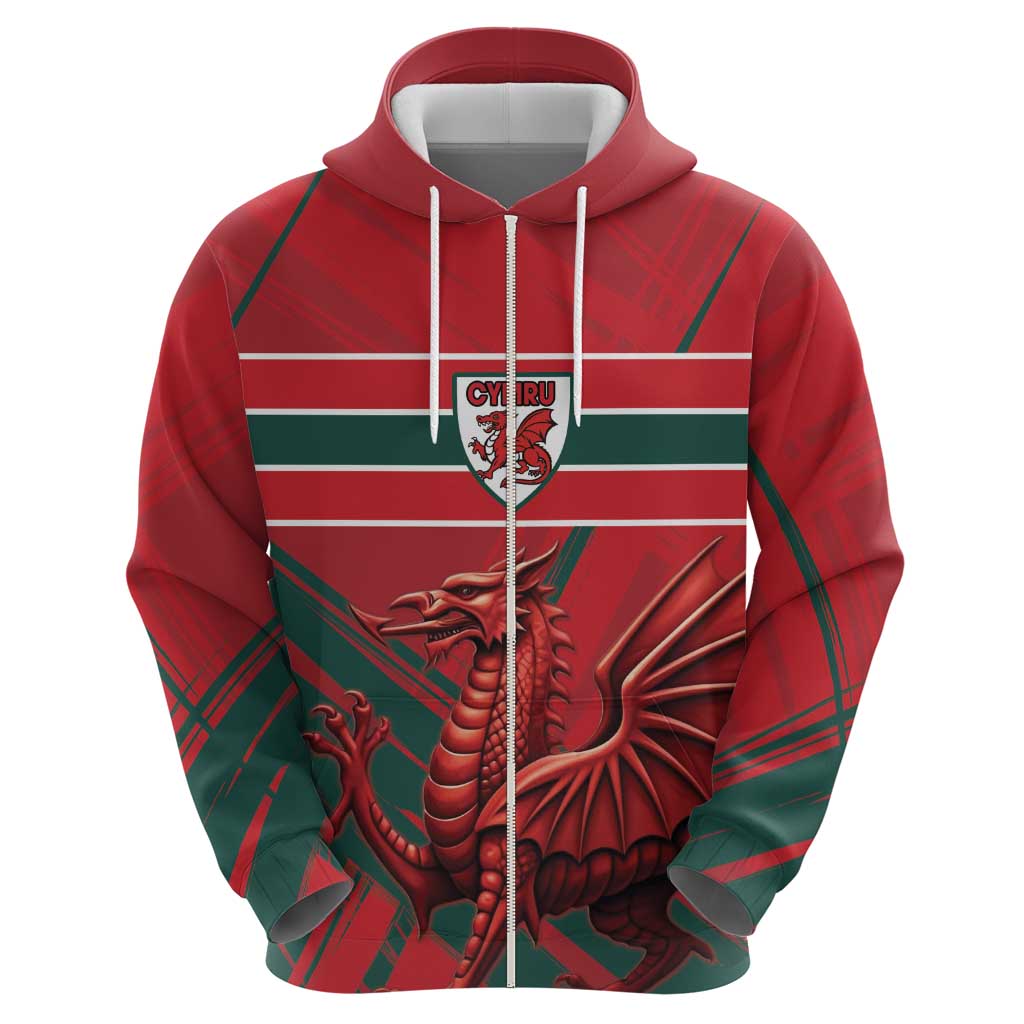 Wales Football Red Dragon Custom Hoodie Welsh National Team Spirit