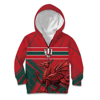 Wales Football Red Dragon Custom Kid Hoodie Welsh National Team Spirit
