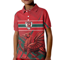 Wales Football Red Dragon Custom Kid Polo Shirt Welsh National Team Spirit