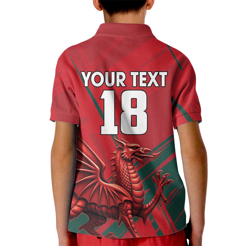 Wales Football Red Dragon Custom Kid Polo Shirt Welsh National Team Spirit