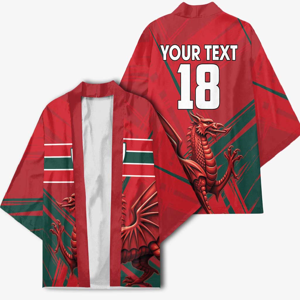 Wales Football Red Dragon Custom Kimono Welsh National Team Spirit