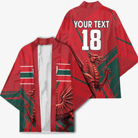 Wales Football Red Dragon Custom Kimono Welsh National Team Spirit