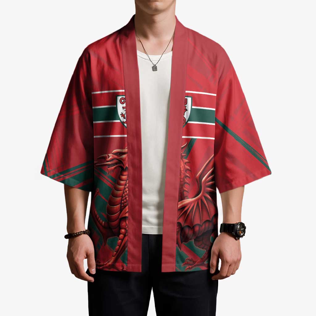 Wales Football Red Dragon Custom Kimono Welsh National Team Spirit