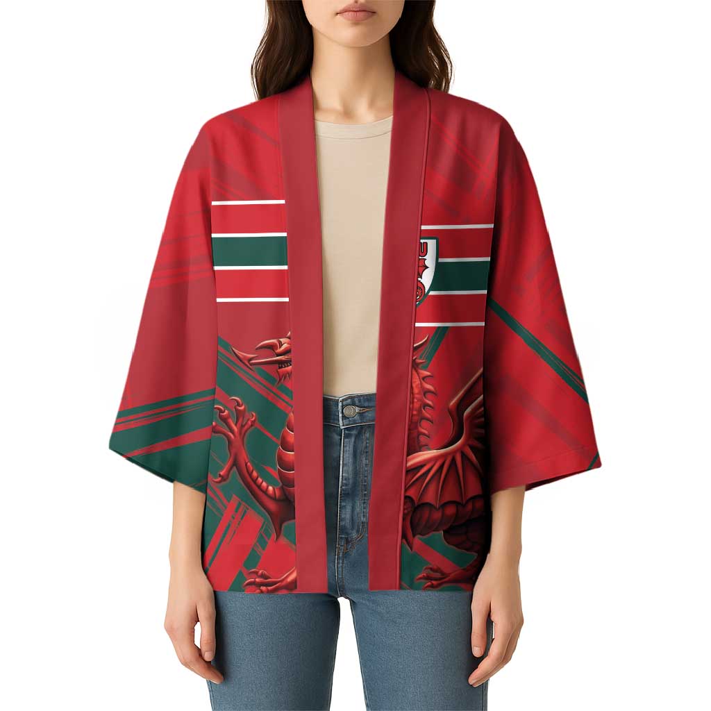 Wales Football Red Dragon Custom Kimono Welsh National Team Spirit