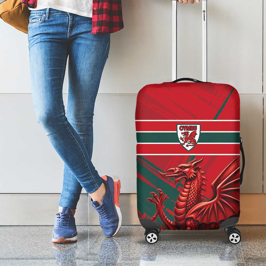 Wales Football Red Dragon Luggage Cover Welsh National Team Spirit