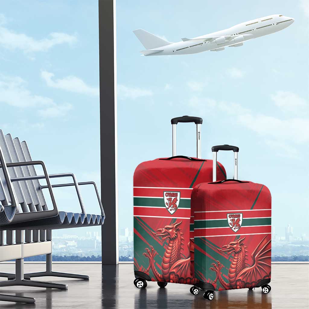 Wales Football Red Dragon Luggage Cover Welsh National Team Spirit
