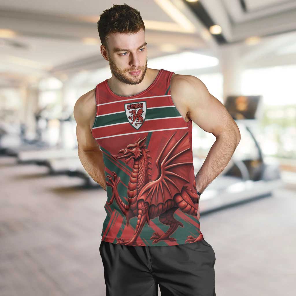 Wales Football Red Dragon Custom Men Tank Top Welsh National Team Spirit