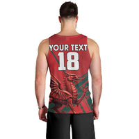 Wales Football Red Dragon Custom Men Tank Top Welsh National Team Spirit