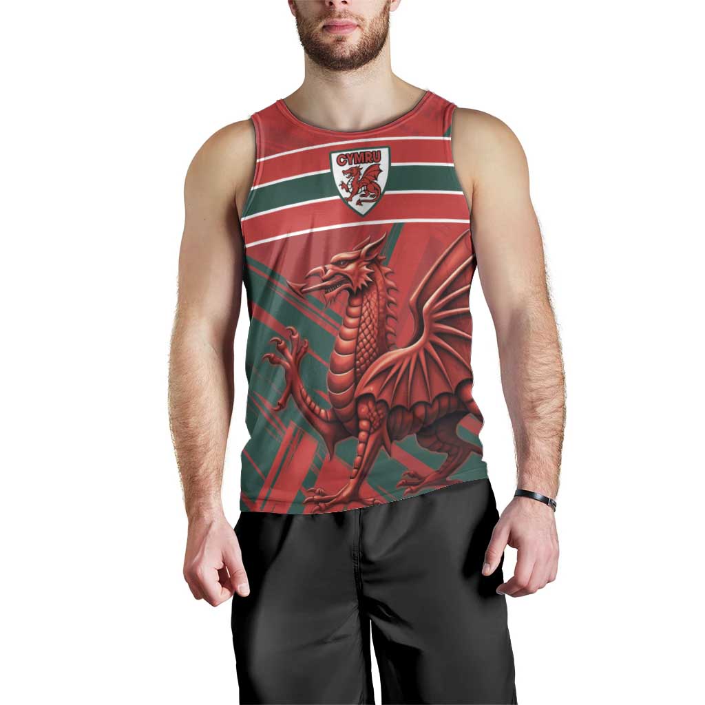 Wales Football Red Dragon Custom Men Tank Top Welsh National Team Spirit