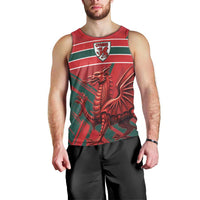 Wales Football Red Dragon Custom Men Tank Top Welsh National Team Spirit
