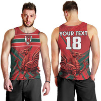 Wales Football Red Dragon Custom Men Tank Top Welsh National Team Spirit