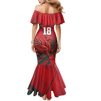 Wales Football Red Dragon Custom Mermaid Dress Welsh National Team Spirit