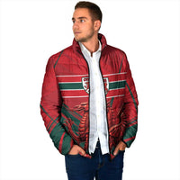 Wales Football Red Dragon Custom Padded Jacket Welsh National Team Spirit