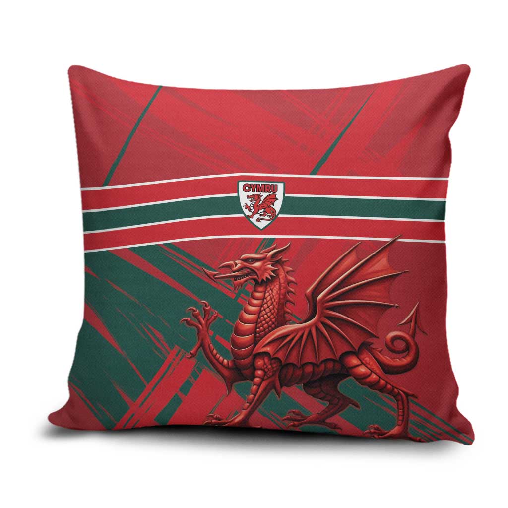 Wales Football Red Dragon Pillow Cover Welsh National Team Spirit