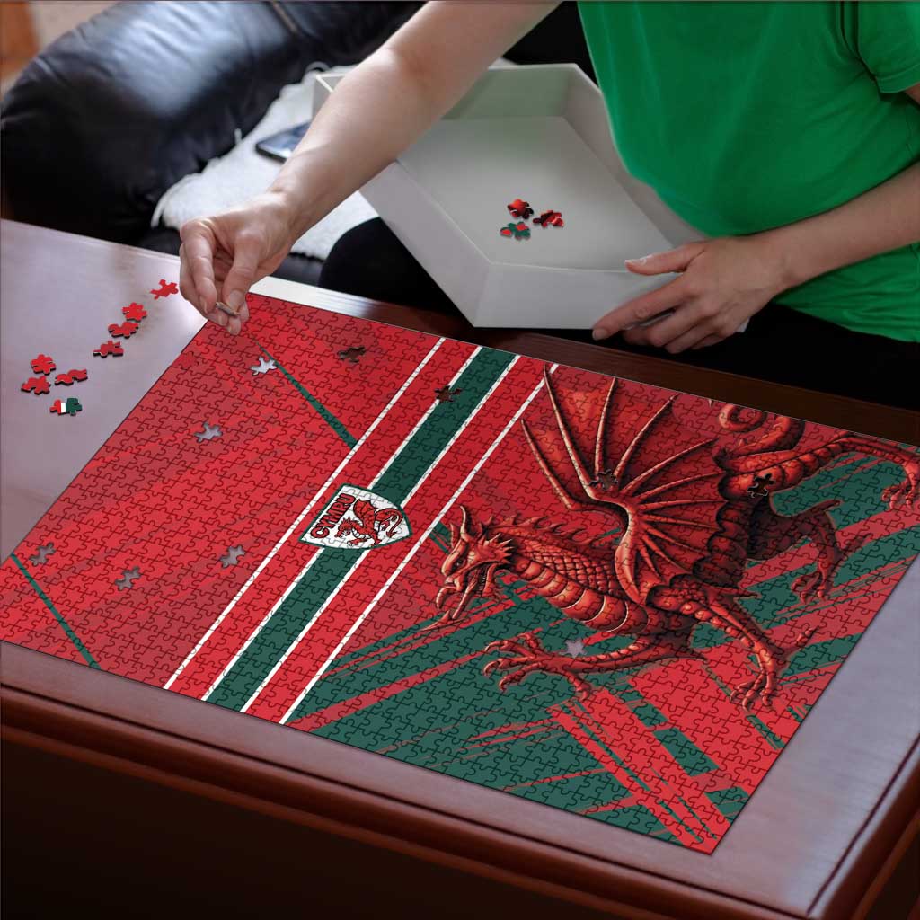 Wales Football Red Dragon Puzzle Welsh National Team Spirit