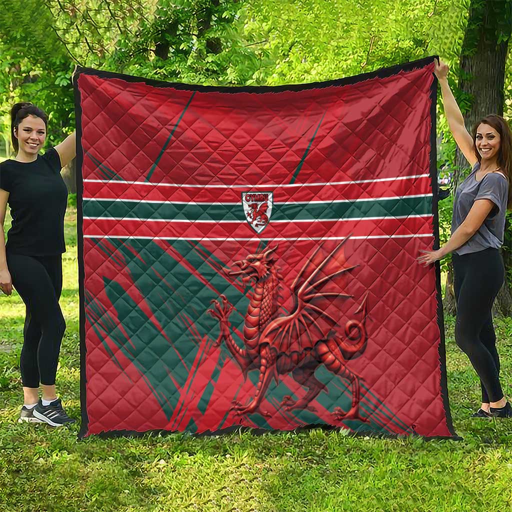 Wales Football Red Dragon Quilt Welsh National Team Spirit