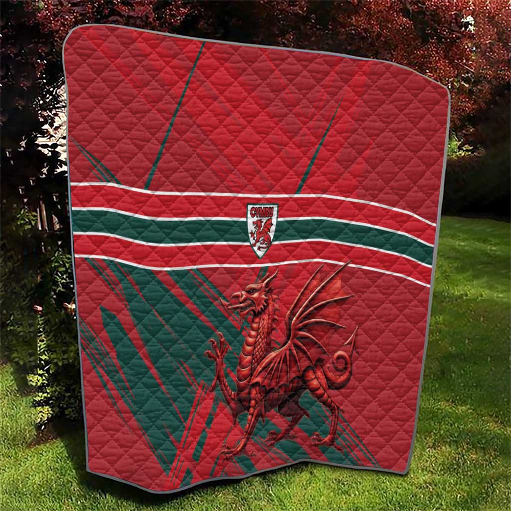 Wales Football Red Dragon Quilt Welsh National Team Spirit