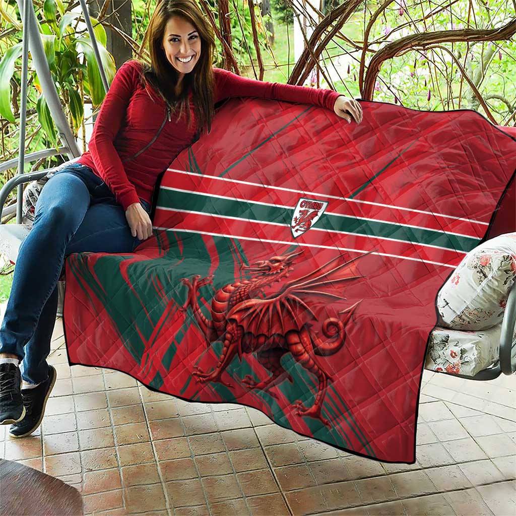 Wales Football Red Dragon Quilt Welsh National Team Spirit