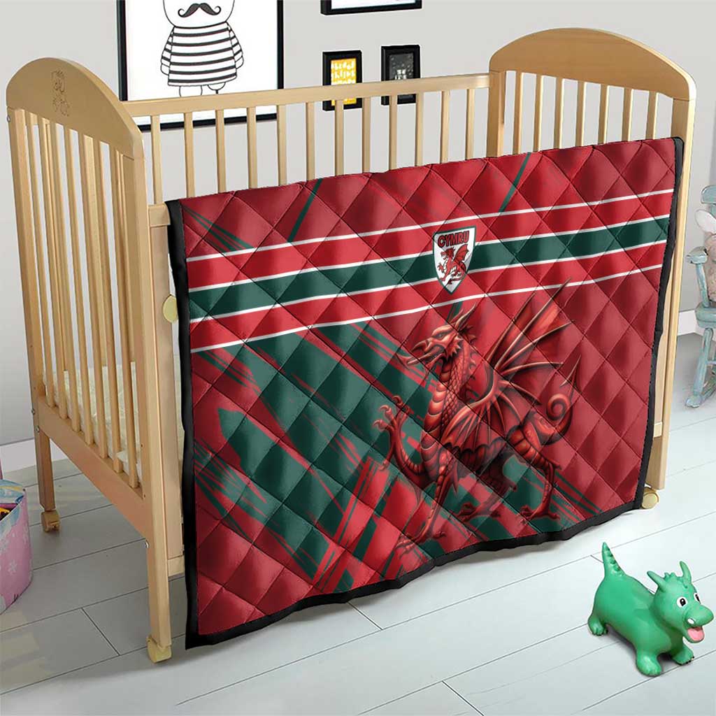 Wales Football Red Dragon Quilt Welsh National Team Spirit