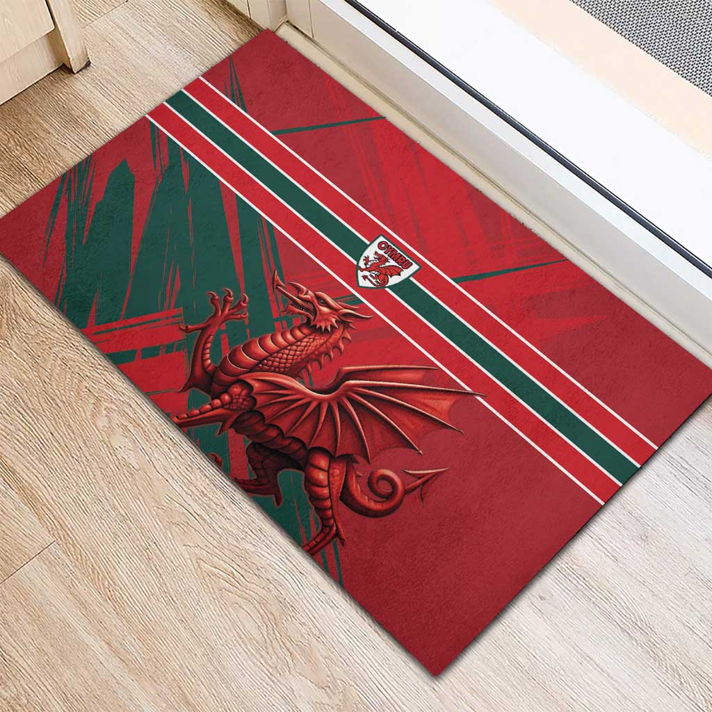 Wales Football Red Dragon Rubber Doormat Welsh National Team Spirit