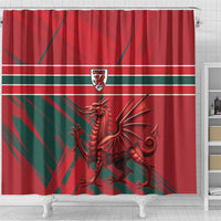 Wales Football Red Dragon Shower Curtain Welsh National Team Spirit