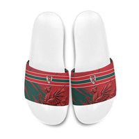 Wales Football Red Dragon Slide Sandals Welsh National Team Spirit