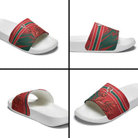 Wales Football Red Dragon Slide Sandals Welsh National Team Spirit