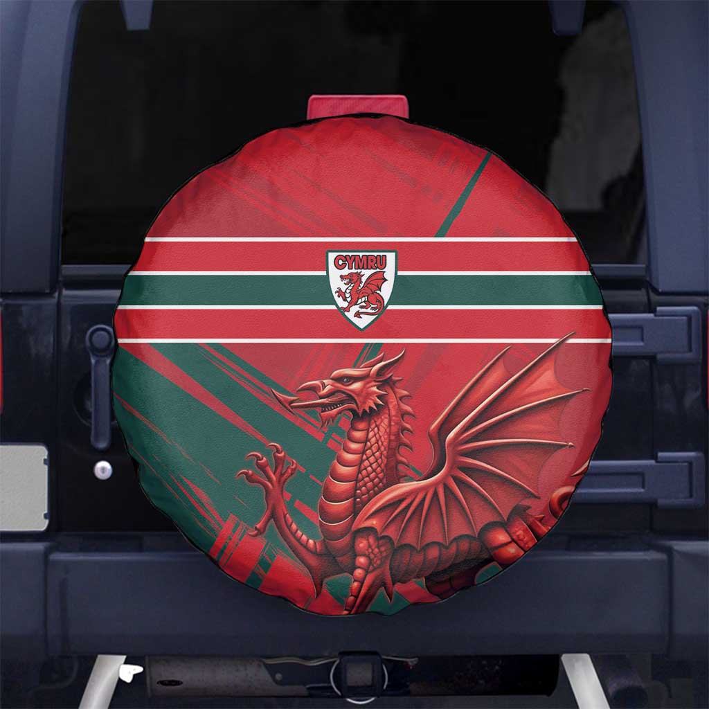 Wales Football Red Dragon Spare Tire Cover Welsh National Team Spirit